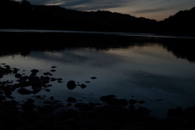River at dusk - Melhus